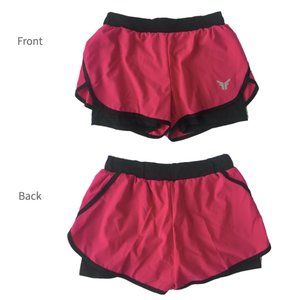 (New) Pink Running Shorts with Spandex Layer